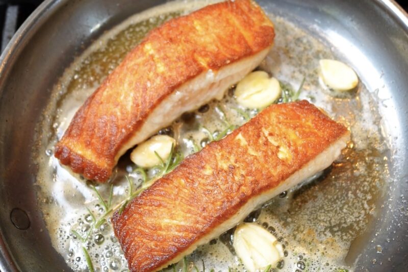How to Cook Skinless Salmon on Stainless Steel - Kelly's Clean Kitchen