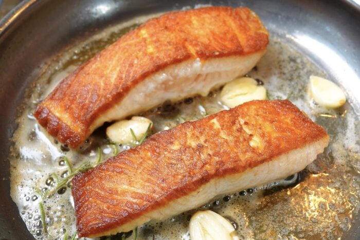 How to Cook Skinless Salmon on Stainless Steel - Kelly's Clean Kitchen
