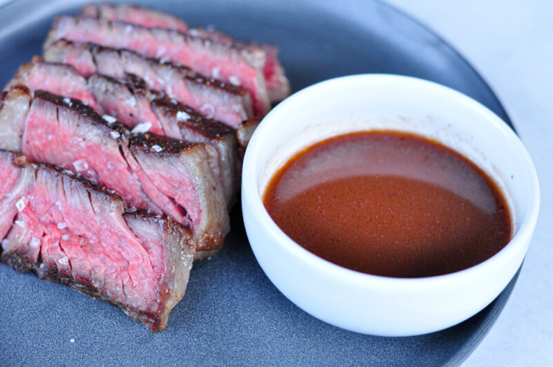 Ribeye Steak with Red Wine Reduction Sauce - Kelly's Clean Kitchen
